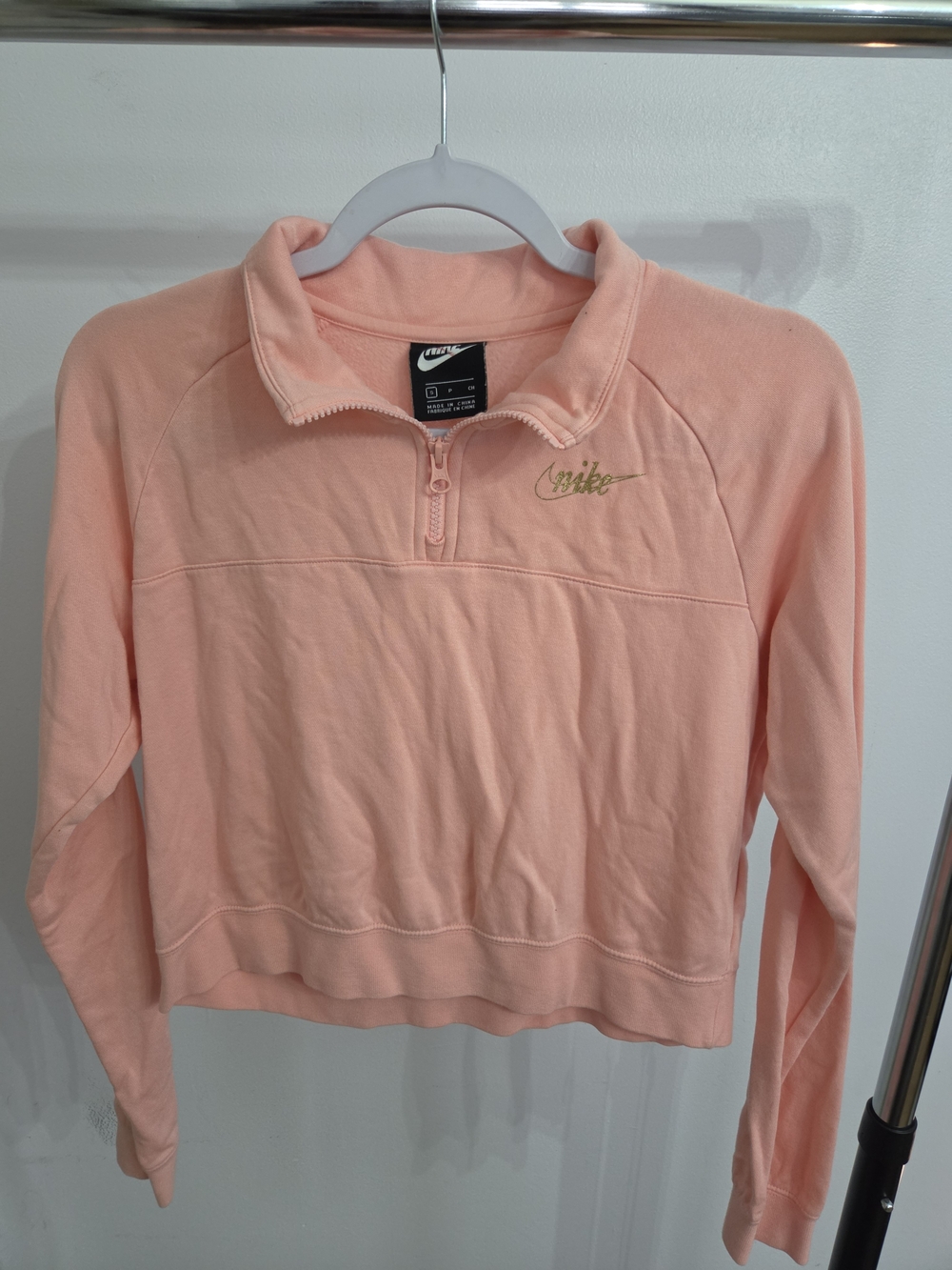 Nike Women’s Peach Quarter-Zip Pullover